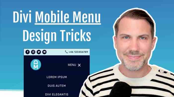 How to widen divi mobile menu