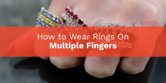 How to wear rings on multiple fingers