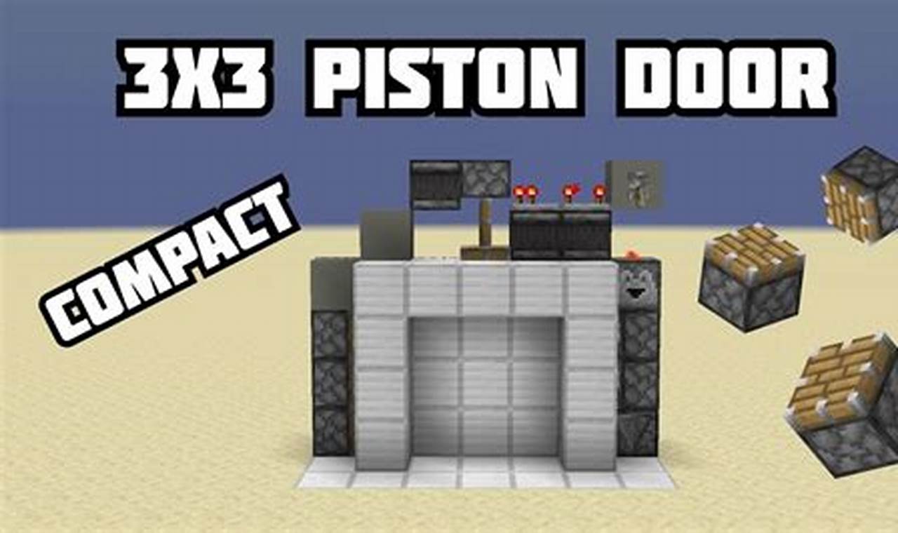 The Ultimate Guide to Crafting a 3x3 Piston Door in Minecraft 1.21