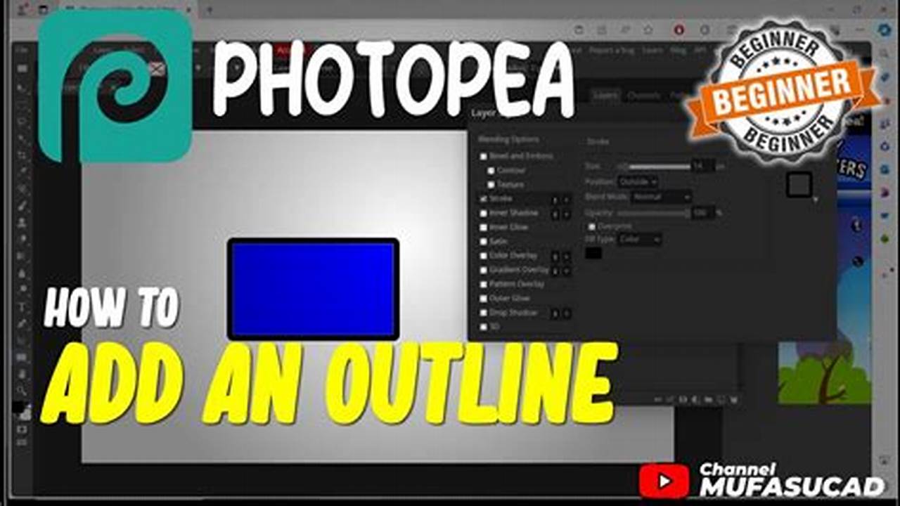 How To Add An Outline in Photopea - Simple Step-by-Step Guide