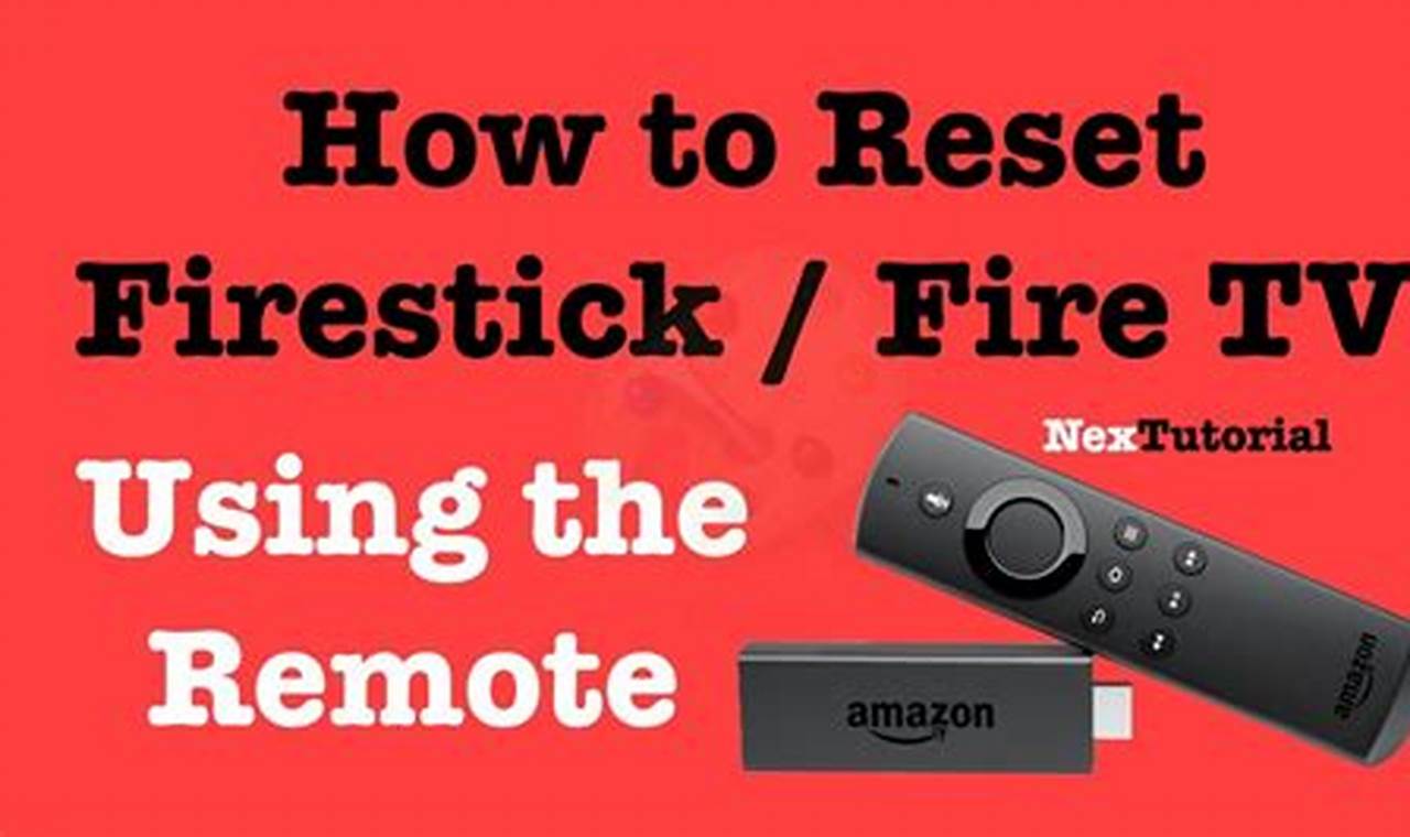 Simple Guide: How to Reset Your Firestick for Optimal Performance