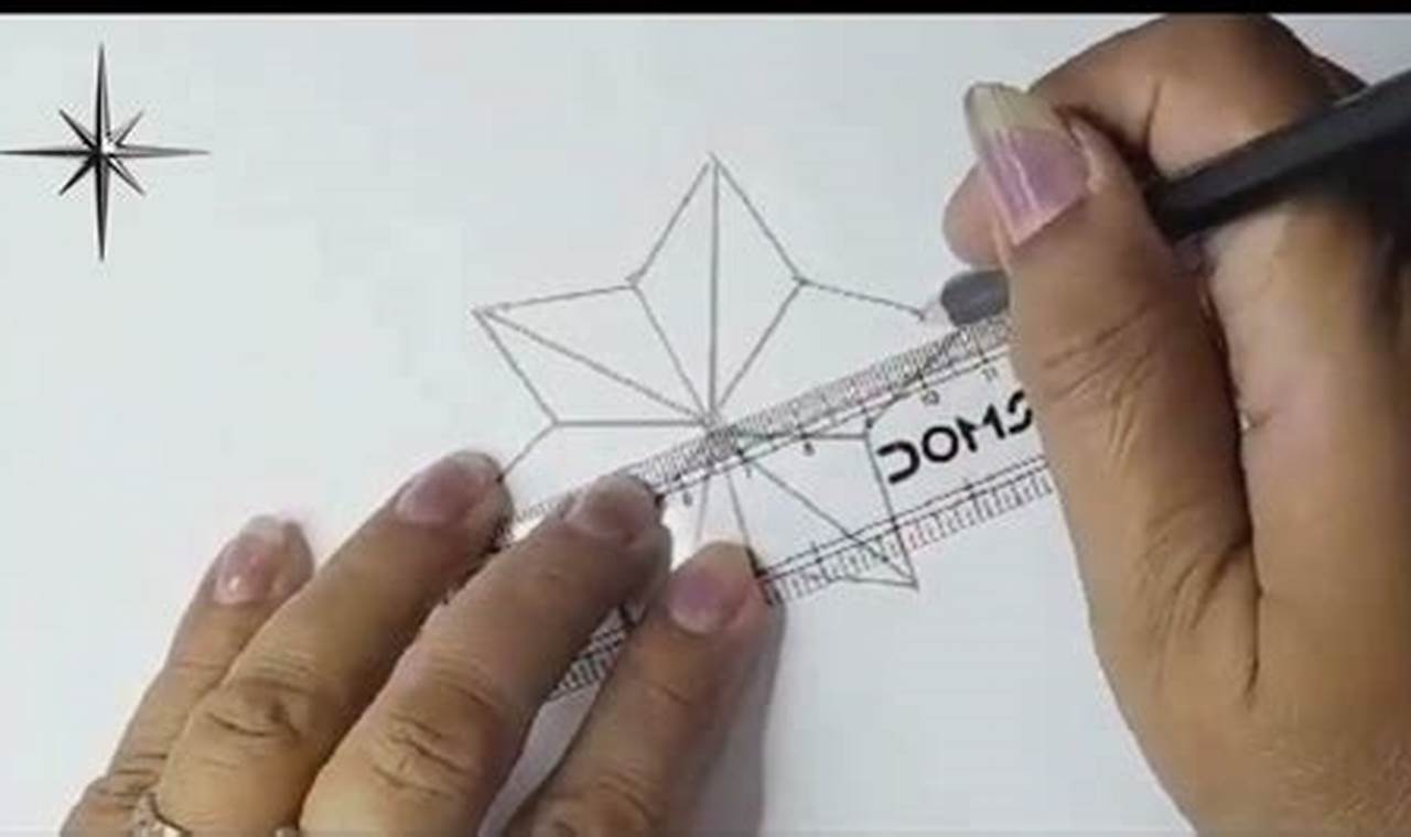 How To Effortlessly Draw A Cool 3D Fiery Star
