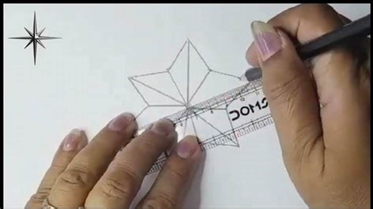 How To Effortlessly Draw A Cool 3D Fiery Star