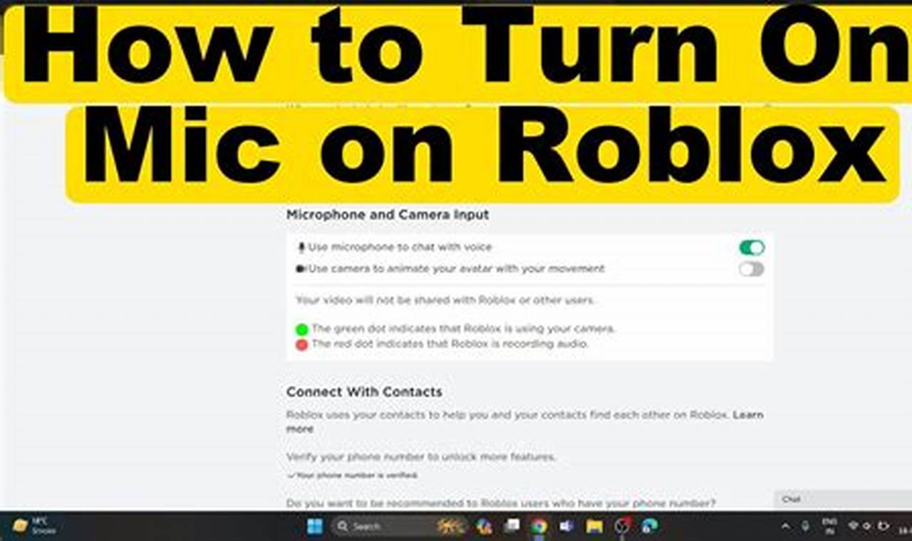 How to Remove the Microphone Icon from Roblox - Quick and Easy Guide