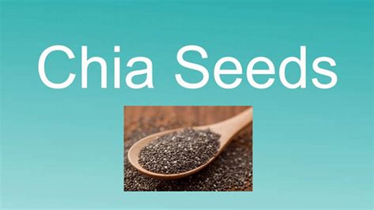 How To Pronounce Chia Seeds