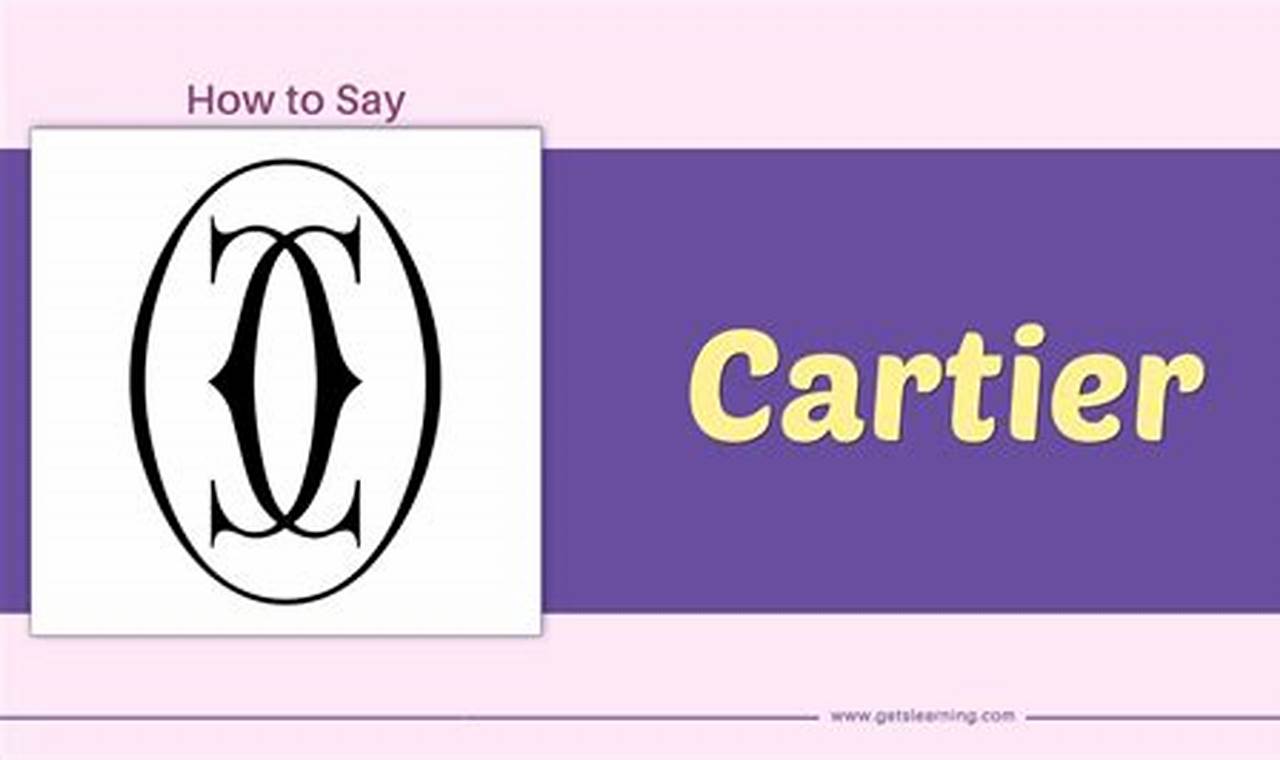 How To Pronounce Cartier: The Ultimate Guide
