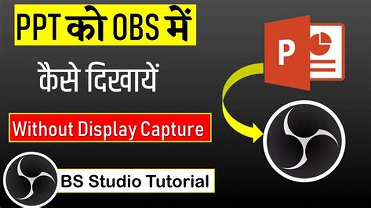 How To Record A Powerpoint Video In Obs