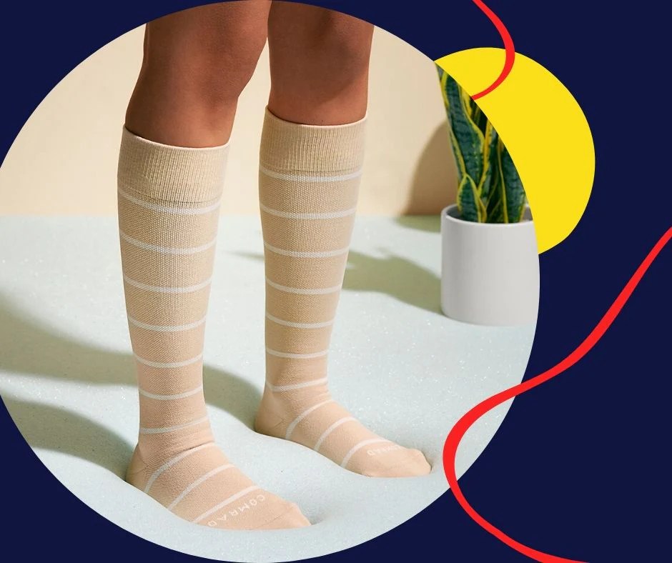 How long to wear compression socks after knee surgery