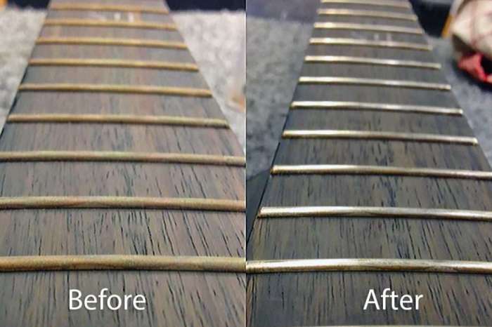 How to polish frets