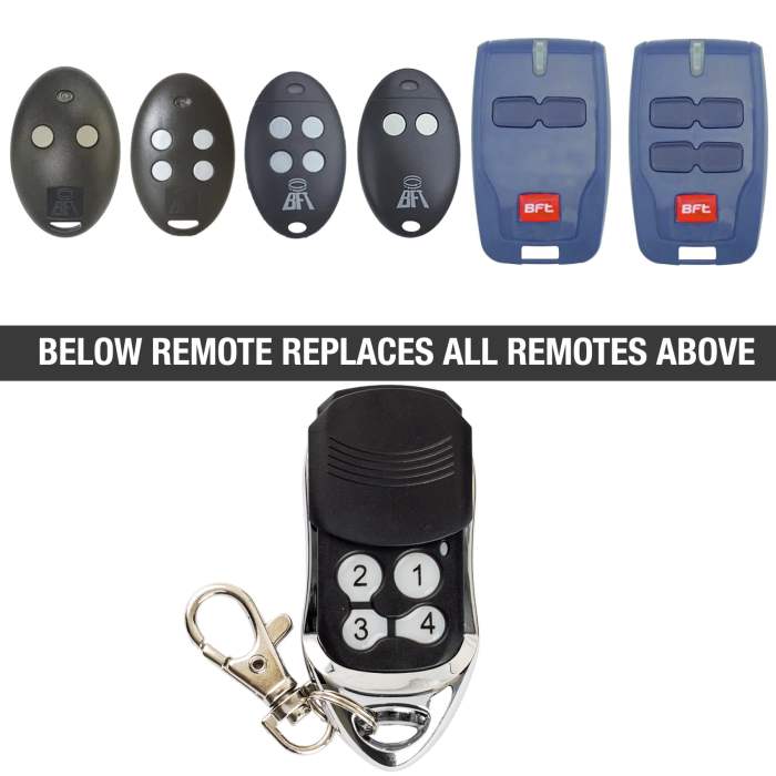 Bft mitto remoto عن gate transmitter How to change garage door remote code on bft without