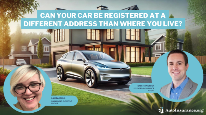 Does your car insurance address have to match your license