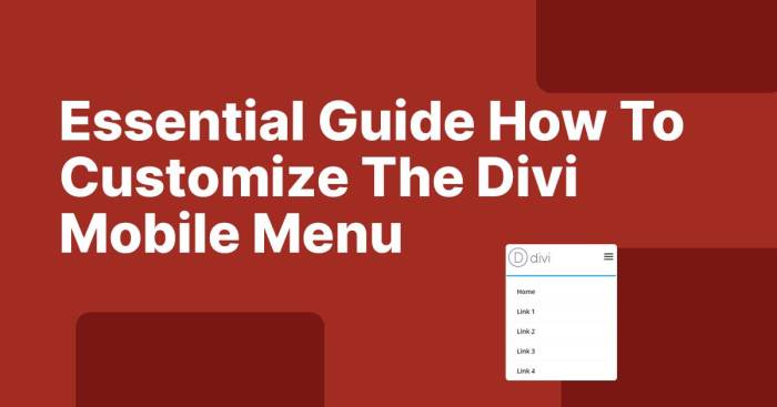 How to widen divi mobile menu