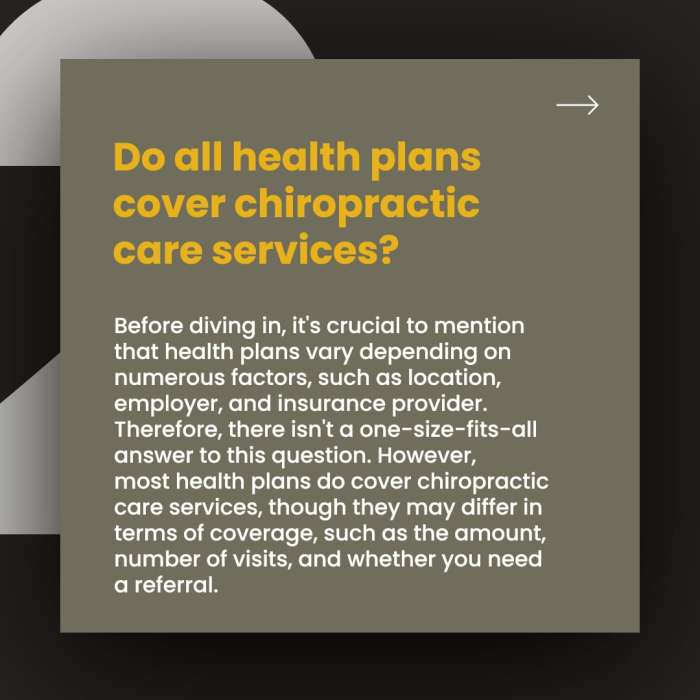 Is chiropractic care covered by insurance
