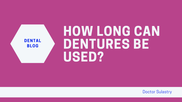 How long does it take to get used to dentures