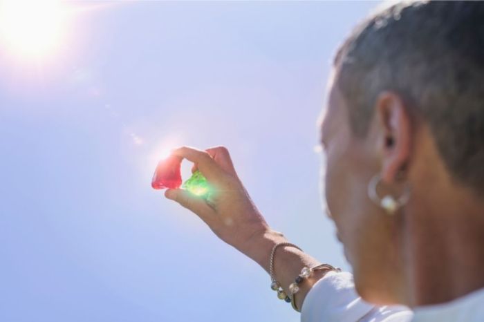 How to charge a crystal