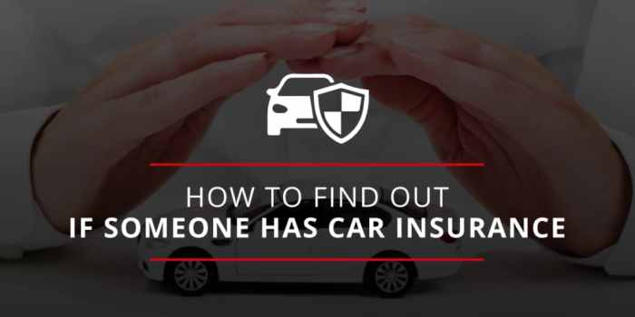 How to find out if someone has car insurance