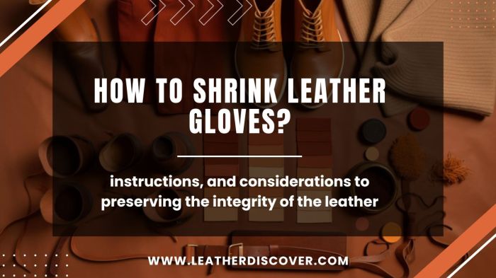 Gloves shrink boiling How to shrink leather gloves