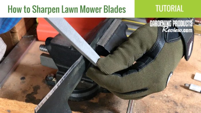 How to sharpen a bush hog blade
