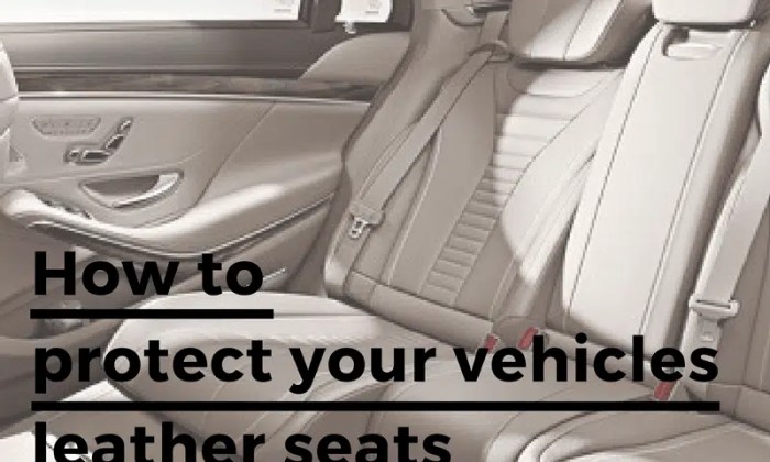 How to protect leather car seats