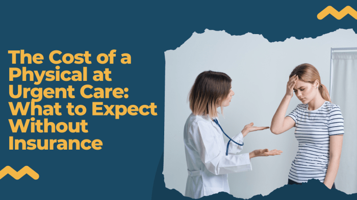How much is urgent care without insurance in texas