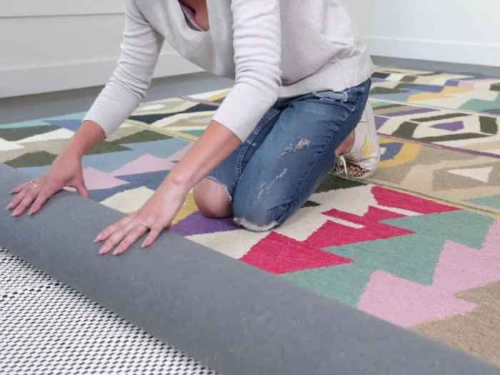 How to prevent rug from moving on carpet