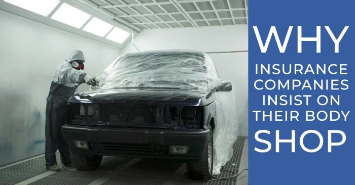 How do body shops work with car insurance