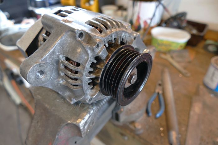Method pulley alternator remove honda tech like How to remove an alternator pulley