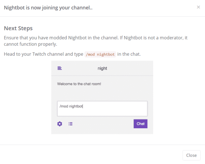 How to add a line break in chatbot nightbot