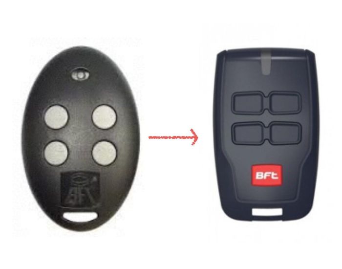 Garage door remote bft job same does How to change garage door remote code on bft without