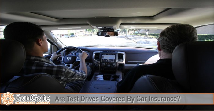 Do you need insurance to test drive a car