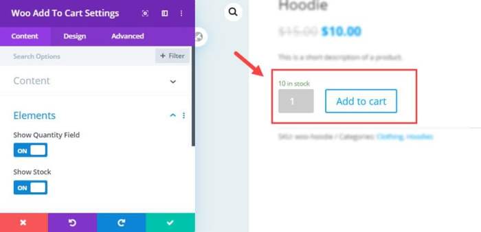How to woocommerce add to cart underneath the image divi